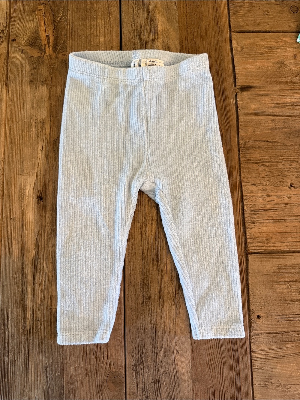 Janie and Jack Corduroy Light Blue Leggings 6-12 months
